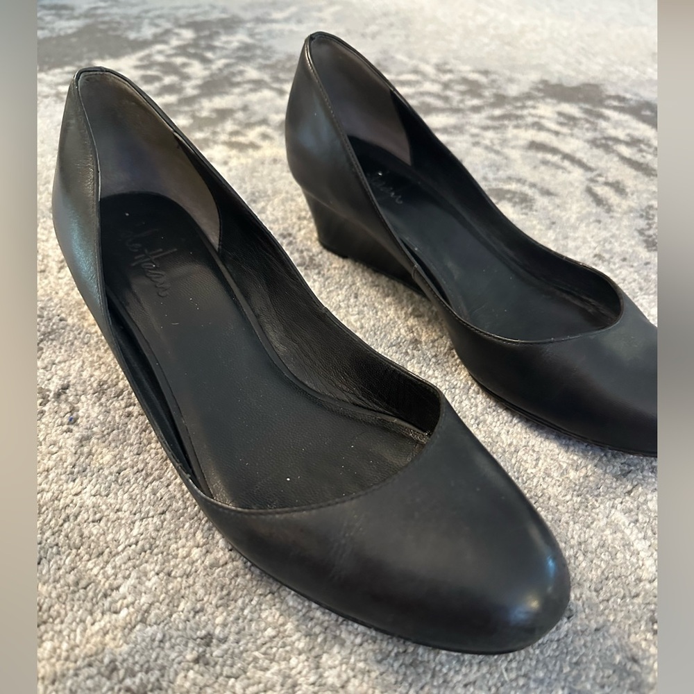 Cole Haan Black Low Wedge Pumps size 8.5